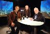 Craig McCulloch with Randall Mark and Veteran Broadcaster Rafe Mair on the set of "The Search with Rafe Mair".